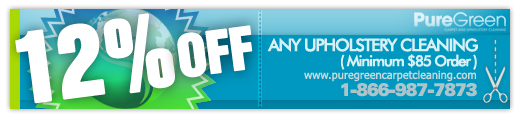 12% off coupon on any Upholstery Cleaning Service